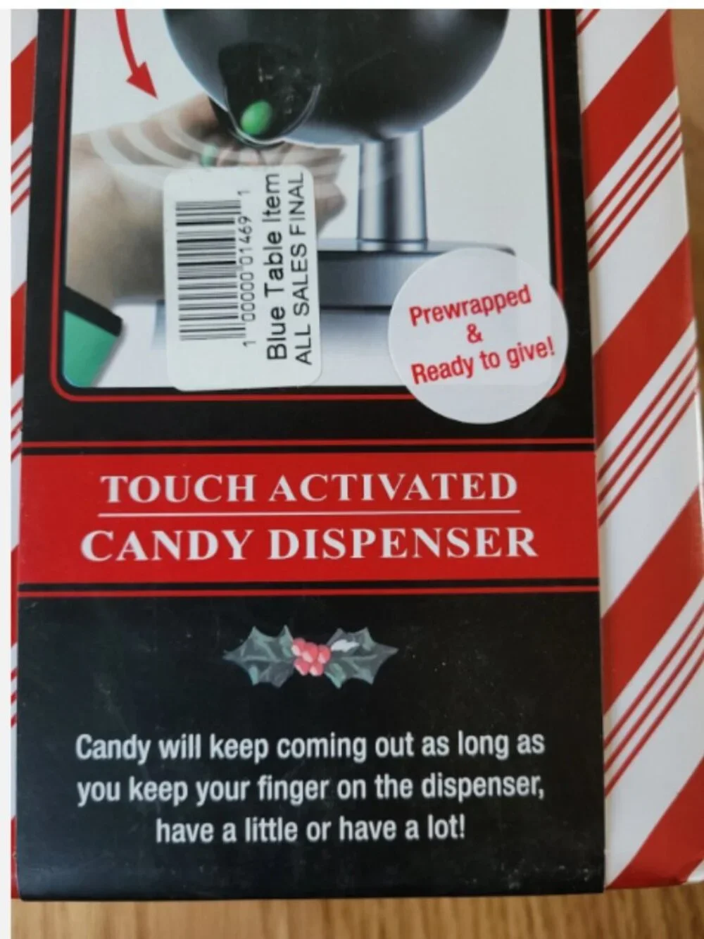 Touch Activated Candy Peanut Electronic Dispenser Clear Fun Work